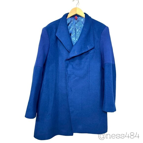 Ceketch Royal Blue Wool Coat 44R - Picture 1 of 10